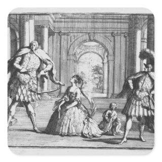 Farinelli, Cuzzoni and Senesino in Handel's Square Sticker