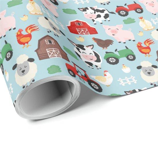 Farm Animal Cow Pig Barn Tractor Birthday Party