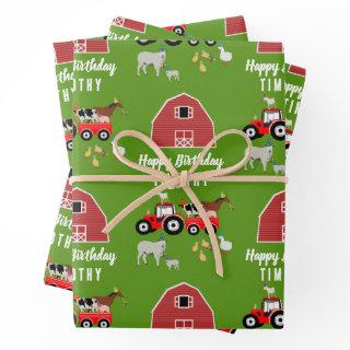 Farm Animals & Red Tractor Birthday Party Theme   Sheets