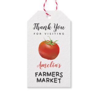 Farmers Market Birthday Party Thank You Favor Gift Tags