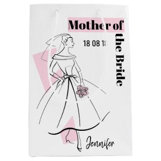 Fashion Bride Pink Mother of the Bride medium Medium Gift Bag