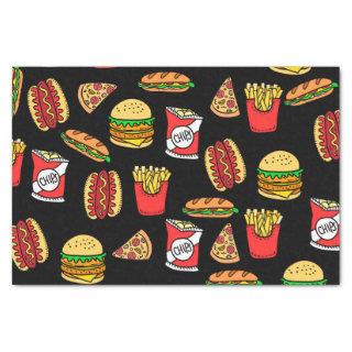 Fast Food Pattern Tissue Paper