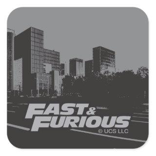 Fast & Furious | City Streets Square Sticker