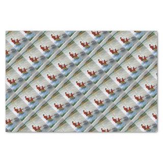 Father and son fishing trip tissue paper