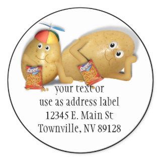Father & Son Spuds Classic Round Sticker