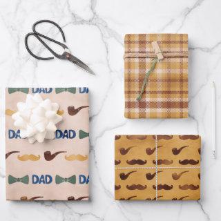Father's Day Bow Tie Plaid  Sheets