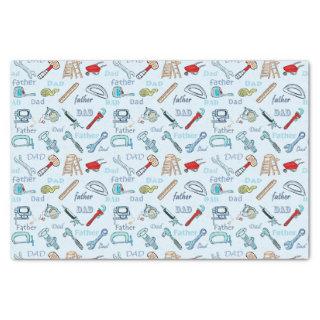 Father's Day Tools Tissue Paper