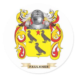 Faulkner Coat of Arms Classic Round Sticker