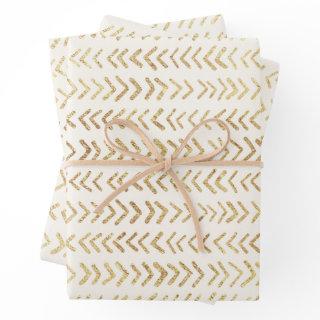 Faux gold arrow pattern  sheets