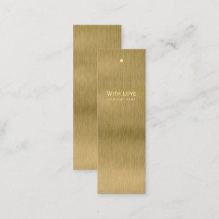 Faux Gold Metal Texture Gift Tags