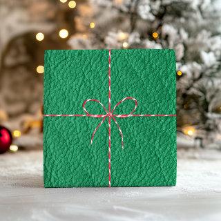 Faux Green Leather Texture Wrapping Wrapping  Sheets