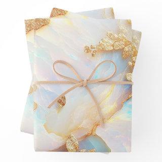 Faux Holographic Iridescent Opal Crystal Fantasy  Sheets