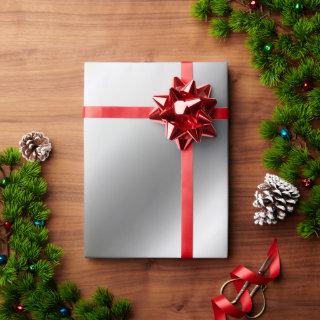 Faux Metallic Silver Gifting Template Customizable