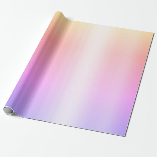 Faux Pastel Rainbow Foil Ombre
