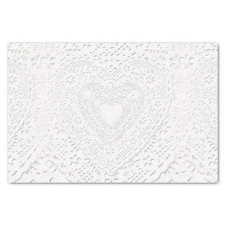 Faux White Lace Fabric Background Tissue Paper