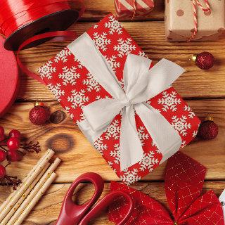 Faux Wood Snowflake Pattern On Solid Red