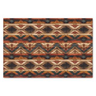 Faux wood tiled Western pattern decoupage  Tissue Paper