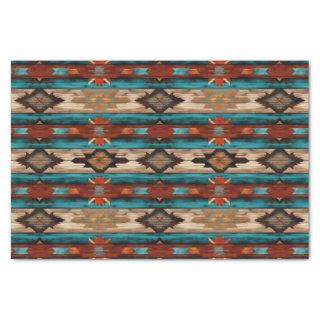 Faux wood tiled Western pattern decoupage  Tissue Paper