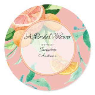 Favor Envelope Seal Citrus Wedding Bridal Shower