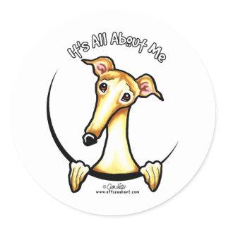Fawn Greyhound IAAM Classic Round Sticker