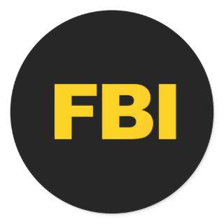 Fbi Classic Round Sticker