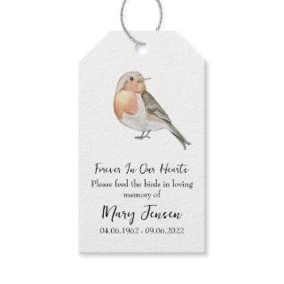 Feed the Bird Seed Packet Memorial Funeral Gift Tags