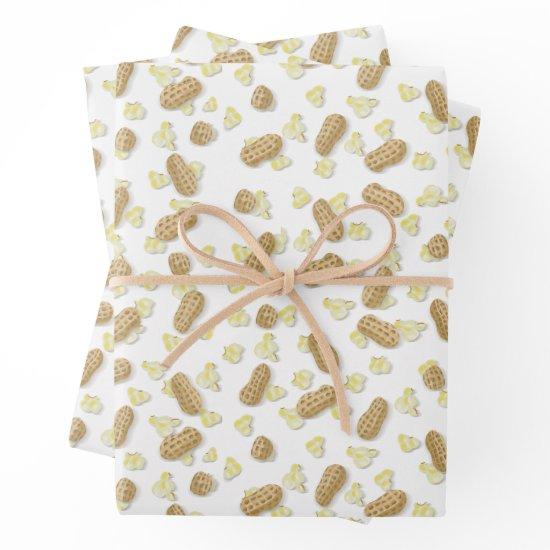 Feeling Salty Popcorn and Peanuts Gift Wrap