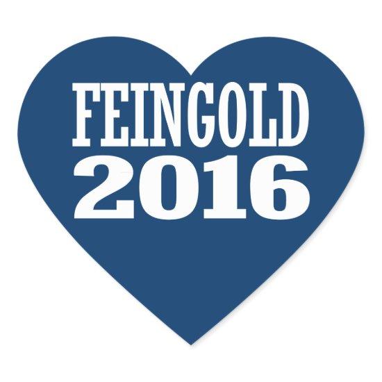 Feingold - Russ Feingold 2016 Heart Sticker