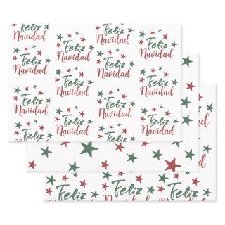 Feliz Navidad  Spanish Modern Christmas     Sheets