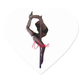 Female Dancer Thunder_Cove   Heart Sticker