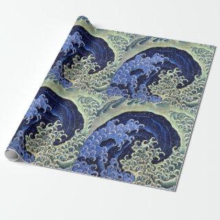 Feminine Wave Japanese Vintage Katsushika Hokusai