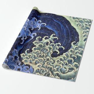 Feminine Wave Japanese Vintage Katsushika Hokusai