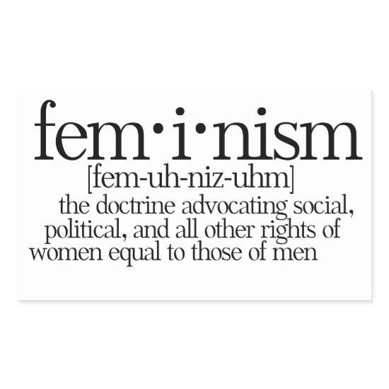 Feminism Defined Rectangular Sticker