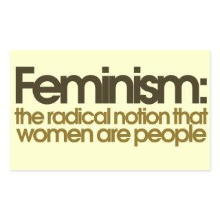 Feminist Definition Rectangular Sticker