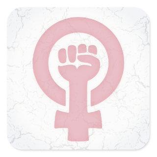 Feminist Fist Square Sticker