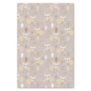 Fennec Foxes Arrows and Feathers Tissue Paper