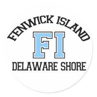 Fenwick Island. Classic Round Sticker