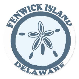 Fenwick Island. Classic Round Sticker