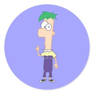 Ferb 2 classic round sticker
