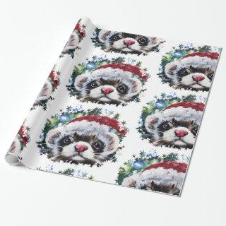 Ferret & Santa Hat Christmas