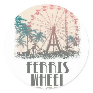 Ferris Wheel Day - Appreciation Day Classic Round Sticker