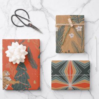 Festive Cheetah Holiday Gem Tone   Sheets