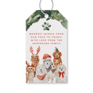 Festive Christmas Pawty - Dog Party, Puppy Dog  Gift Tags