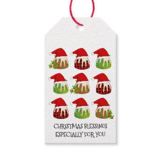 Festive Christmas Pudding Gift Tags