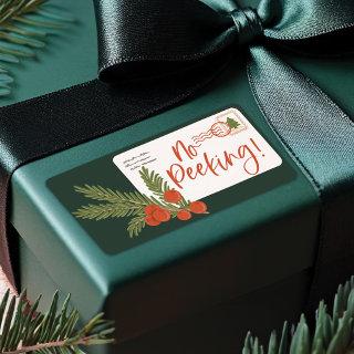 Festive Delivery Postage Envelope To & From Label