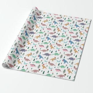 Festive Dinosaurs Christmas Pattern