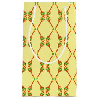 Festive Maracas Pattern Small Gift Bag
