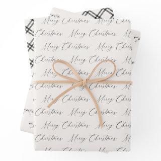 Festive Modern Black and Beige   Sheets