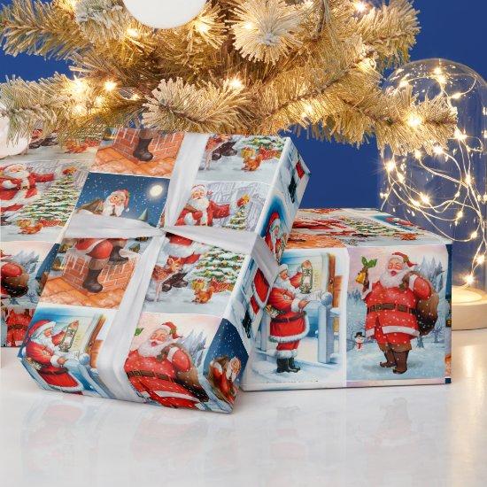 Festive Santa Collage