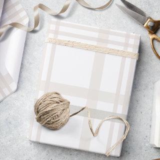 Festive Stylish Elegant White Ivory Beige Plaid